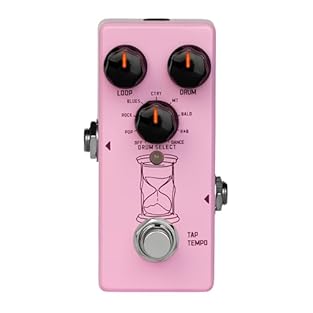 【360-Second Stereo Looper & 8-Rhythm Drum Machine】 This mini guitar pedal packs a powerful practice & songwriting tool. Record up to 360 seconds of high-quality (24-bit/44.1kHz) loops.Built-in drum machine offers 8 styles (Pop, Rock, Blues, Country, ...