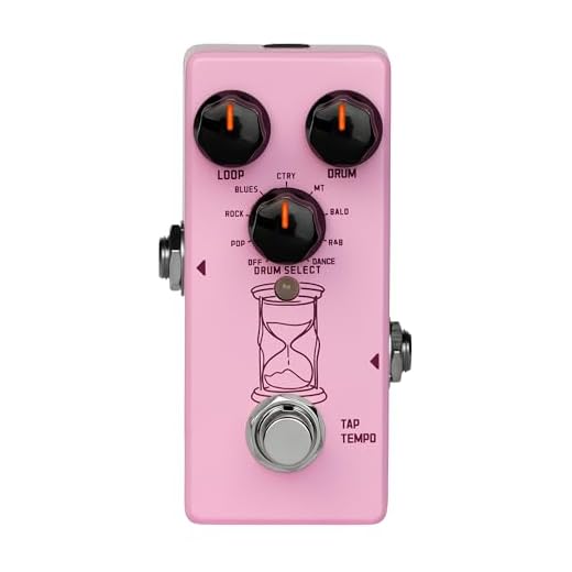 SORAN JLP-01 Rhythm Loop Looper Pedal for Electric Guitar, 360s Stereo Loop Station with 9 Drum Machine Styles & Smart Tempo Sync, Digital loop Pedal with USB-C Export for Electric Guitar