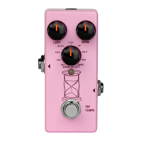Image of SORAN JLP-01 Rhythm Loop Looper Pedal for Electric Guitar, 360s Stereo Loop Station with 9 Drum Machine Styles & Smart Tempo Sync, Digital loop Pedal with USB-C Export for Electric Guitar