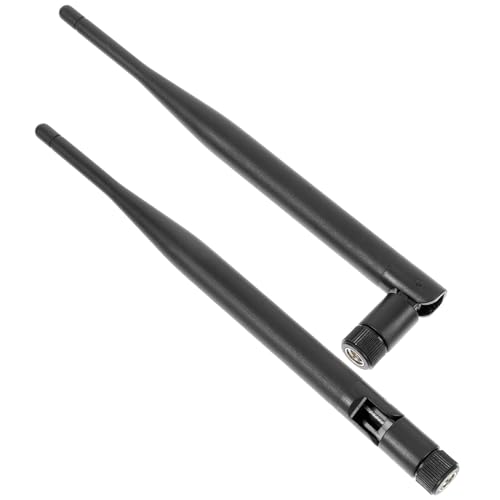 jojofuny Antena WiFi de Varilla Omnidireccional 24/58 GHz de Doble Banda 5 Dbi Conector SMA para Router y PC Paquete de 2 Alta Ganancia para Señal Estable y Compatible Dispositivos