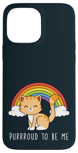Purroud to Be Me LGBT Pride Cat – Gay Ally LGBTQ Pride Month Coque pour iPhone 13 Pro Max