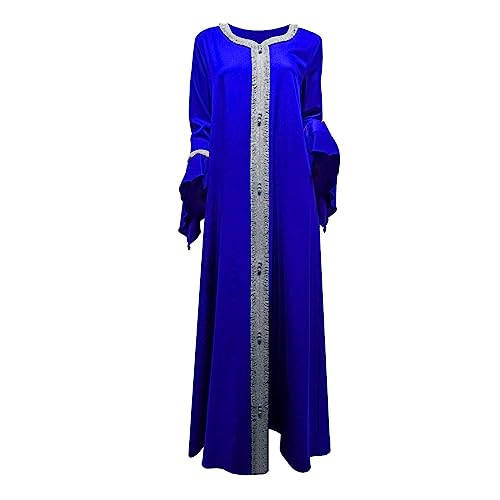 Robe de danse latine broderie malaise jalabiya longue de haute qualité