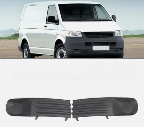 Cubierta rejilla antiniebla delantera negra para VW T5 con protección bifocal izquierda derecha 7