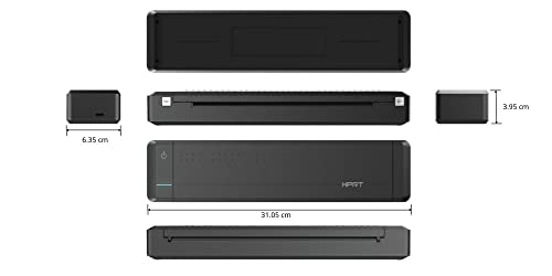 HPRT MT800 Draagbare printer (iOS en Android), snel afdrukformaat A4 (120 g), Mini formaat, zwart - Image 3