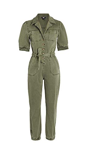 PAIGE Women's Mayslie Jumpsuit, Vintage Ivy Green, 0