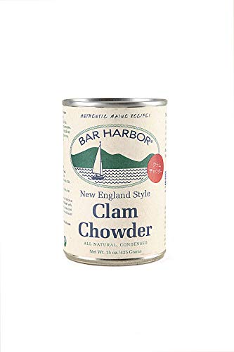 Bar Harbor All Natural Clam Chowder Sampler - 6ctx15oz Cans - 2ea of New England, Cherrystone, and Manhatten Clam Chowder6