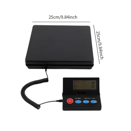 Báscula de plataforma con función tara, LCD 110 lb miniatura 3