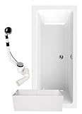 ✅ BADEWANNE KOMPLETTSET: Das Set besteht aus Rechteckbadewanne mit Wannenträger und Ablaufgarnitur. Da die Produkte ideal aufeinander abgestimmt sind, bauen Sie die 170x75 cm große Badewanne fix ein.