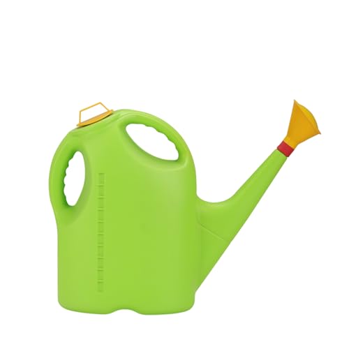 Image of BonKaso 10L Plastic Watering Can for Plants | Durable Garden Water Can with Sprinkler Cap | Easy Grip Handle & Gentle Spray | Ideal for Indoor, Outdoor, Terrace & Kitchen Gardening Water Spray (Green)