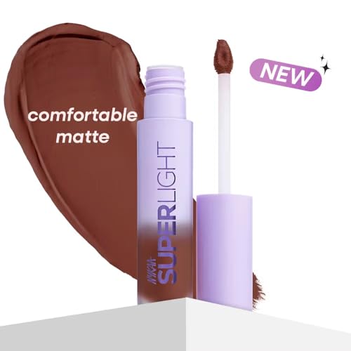 Image of Nykaa Superlight Lip Cloud Airy Mousse Matte Liquid Lipstick for Lip & Cheek - Cinnamon Swirl (5ml)
