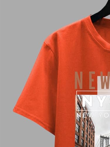 Image of CHKOKKO Mens Polyester Stylish Oversized T Shirt for Daily & Casual Wear Printed Design with Drop Shoulder & Half Sleeves