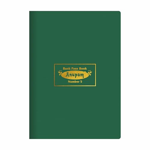 Anupam Bankkartenbuch Nr. 5 (17,5 cm x 12,5 cm), hochwertiges robustes Material, PVC-Einband, 80 g/m², Zahlungsbuch, 160 Seiten Buch Anupam Bankkartenbuch Nr. 5 (17,5 cm x 12,5 cm), hochwertiges robustes Material, PVC-Einband, 80 g/m², Zahlungsbuch, 160 Seiten Buch