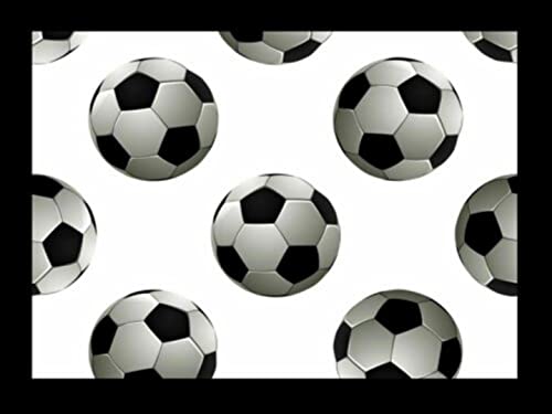 PREMZO Lap Tray Football Soccer with Soft Cushion Bean Bag Padded laptray Home Laptop Diner Drinks Food Breakfast Football Soccer Lover