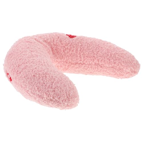 ERINGOGO 猫用小枕 超柔らかい抱き枕 ペットネックサポート付き 屋内向け 柔軟で耐久性ある素材採用 ふんわりリム付き かわいい猫枕 ねこ用