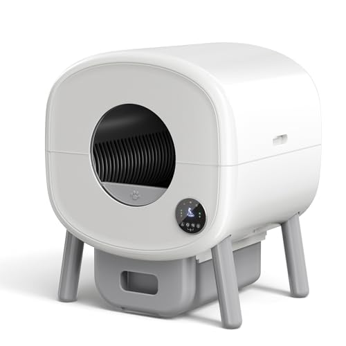 Fudajo Lettiera autopulente per Gatti 76 L, lettiera Automatica Controllo con App e connessione USB, Funzionamento Manuale o Automatico