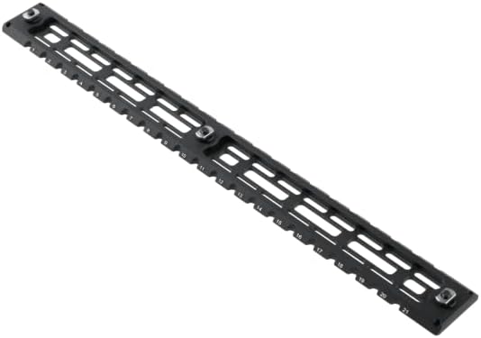 Leapers - Made in USA - MLOK ARCA Rail Compatible with Arca-Swiss RRS Dovetail Tripod Ballhead R-Lock MRAS Quick Release Plate Mount (9 Slots)