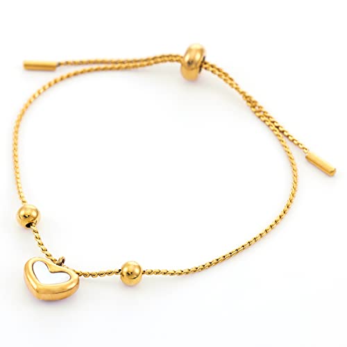 C.Paravano Bracelet for Women 18k Gold Plated Jewelry for Women Gold Plated Bracelets for Women Charm Bracelets Bracelets for Best Friends Adjustable Bracelets Boho Bracelets