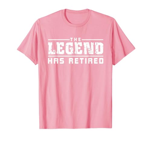The Legend Has Retired Funny T-Shirt T-Shirt, Men, Pink, X-Large