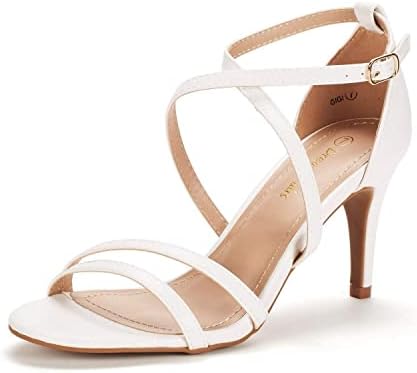 DREAM PAIRS Women's Fashion Stilettos Open Toe Pump Heel Sandals