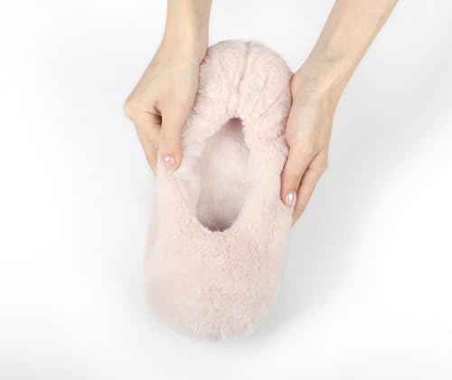 Image of Keyela Women's Ballerina Slippers,Non-Slip Bedroom Slippers Socks | Soft fuzzy slipper socks for ladies Indoor home slippers Cozy sock slippers Ballet Slippers