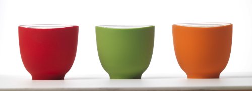 iSi Basics Flexible Silicone Prep Bowls, Set of 3, Red, Orange, Wasabi