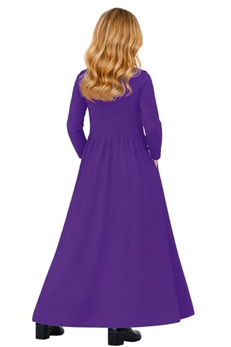 Image of Deerose Girls Maxi Dress Short Sleeve Casual Long Dresses with Pockets 5-14 Years