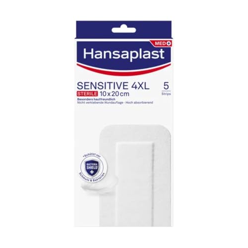 Hansaplast Wundverband 4XL Steril Sensitive 10 x 20 cm, 5 St. Pflaster