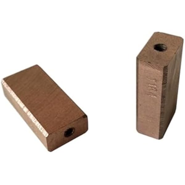 Akcesoria do szczotki węglowej maszyna do dmuchania folii szczotka węglowa 12 5 20 szlifierka kątowa miedź 12X20 z otworem na śrubę aluminiowa głowica żelazna stopa 12 5 x 20 x 40