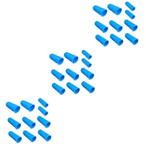 FOMIYES 3sets for Nail Art Fingertip Protectors for Hot Glue Protectors Elastic Silicone Material 10pcs*3