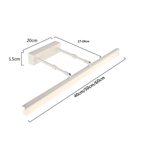 Applique murale LED blanche orientable pour miroir de bain - 5