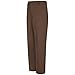 Red Kap Men's Stain Resistant, Flat Front Work Pants, Brown, 28W x 34L