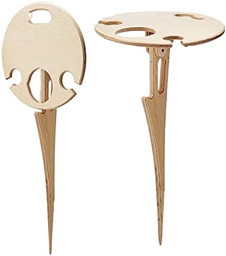 Campingtische im Freien mit Flaschenhalter, tragbarer Strandtisch für Sand und Gras, Weintisch im Freien, zusammenklappbarer Picknicktisch für den Außenbereich,Camping, Picknick, Garten, Reisen Cover