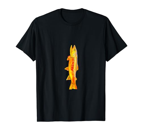Pescado de trucha marrón enorme Camiseta