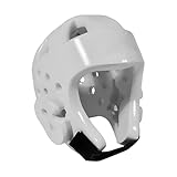 Kids & Adults Taekwondo Karate Headgear MMA Martial Arts Helmet, Soft Head Gear for Martial Art Grappling Muay Thai Kickboxing Taekwondo (White, Medium)