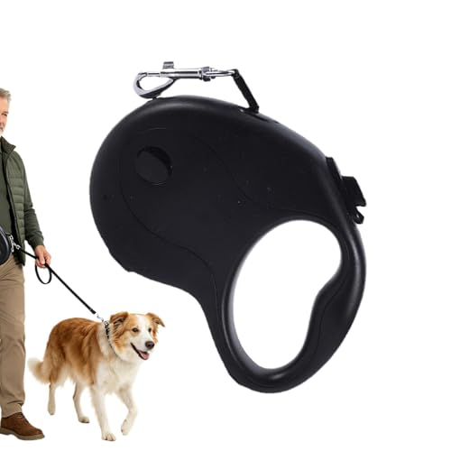 Versátil y resistente cinta para mascotas extensible – 15 x 4 x 9 cm resistente al aire libre, cuerda para perros extensible con un resorte de acero inoxidable – para camping patio trasero y patio