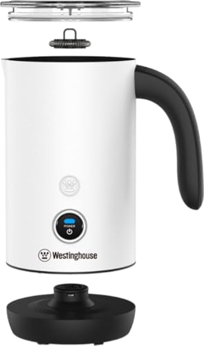 Image of WESTINGHOUSE Electric Basic Series Milk Frother, 200 ml Capacity, Non-Stick Coating, Warm and Cold Milk Foam, for Cappuccino, Latte Macchiato and Cocoa, 360 Base, White