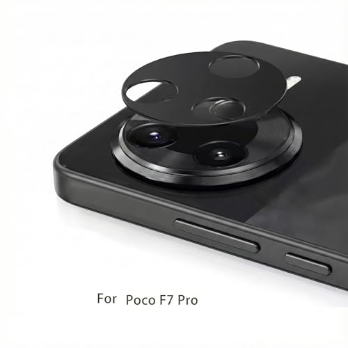 Image of HPTech Camera Lens Protector Compatible with POCO F7 Ultra | 9H Hardness Tempered Glass | 3D Curved Ultra HD Clear Camera Guard | Heavy Thickness Scratch Resistant Lens Cover - Pack of 1