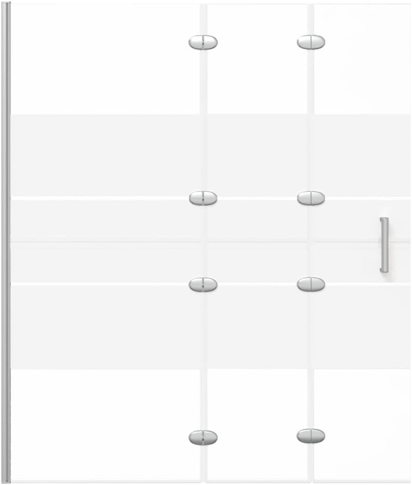 Folding Shower Enclosure ESG 47.2"x55.1" White vidaXL vidaXL