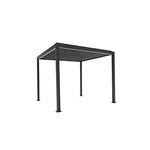 Sorara Mirador Classic – Moderne terrasoverkapping – Aluminium/Staal – Zwart Paviljoen – 3×3 m