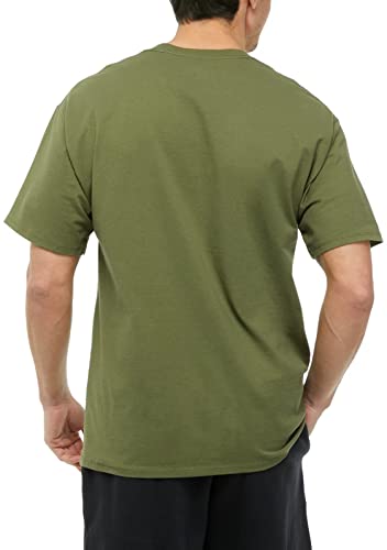 T-shirt Champion Cargo Olive II en taille Small avec logo imprimé durable