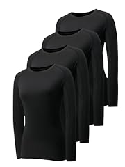 Long Sleeve-4 Pack:black