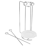 Gatuida Estante para Brochetas de Acero Inoxidable Resistente Soporte Colgante para Pinchos Barbacoa Multifuncional para Carnes Verduras Mariscos Fácil Manejo y Limpieza
