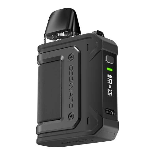 GEEKVAPE Aegis Hero Q Vape Kit - E-cigarette Starter Vape Kit, Long Lasting 1300mAh Battery, Adjustable Airflow, Inhale and Button Activation, Multiple Modes, MTL And DTL Vaping, No Nicotine (Black) GEEKVAPE Aegis Hero Q Vape Kit - E-cigarette Starter Vape Kit, Long Lasting 1300mAh Battery, Adjustable Airflow, Inhale and Button Activation, Multiple Modes, MTL And DTL Vaping, No Nicotine (Black)