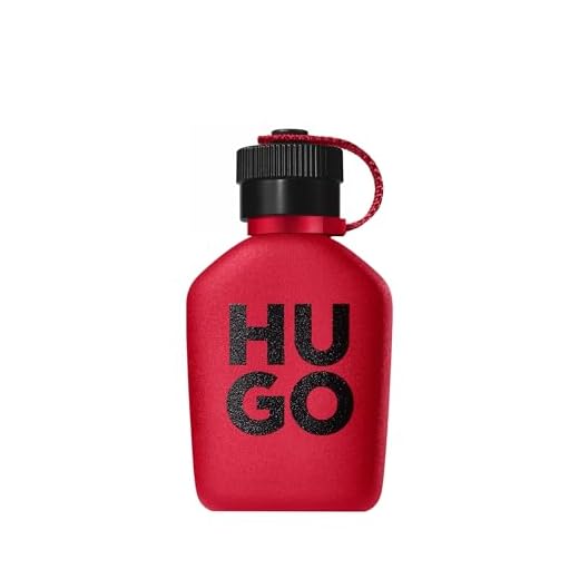 HUGO Intense Eau de Parfum para hombre | Fragancia masculina con notas de manzana roja y cuero rojo | Larga duración | 75 ml