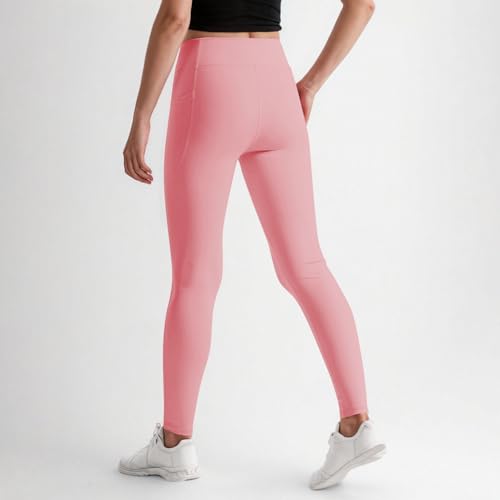 Girls Leggings Casual Seamless High Waisted Stretch Tights Dance Yoga Pants Kids Leggings with Pockets 5-12 Years4