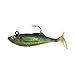 Calcutta Outdoors Flashfoil Shads - Versatile, Soft Plastic Body Bait Lure ? Golden Mullet, 5" 1 3/8oz, 4 Pack