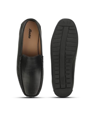 Image of Bata 8516,Ben Crumbled E Black Loafer Slipon Casual Shoes for Men