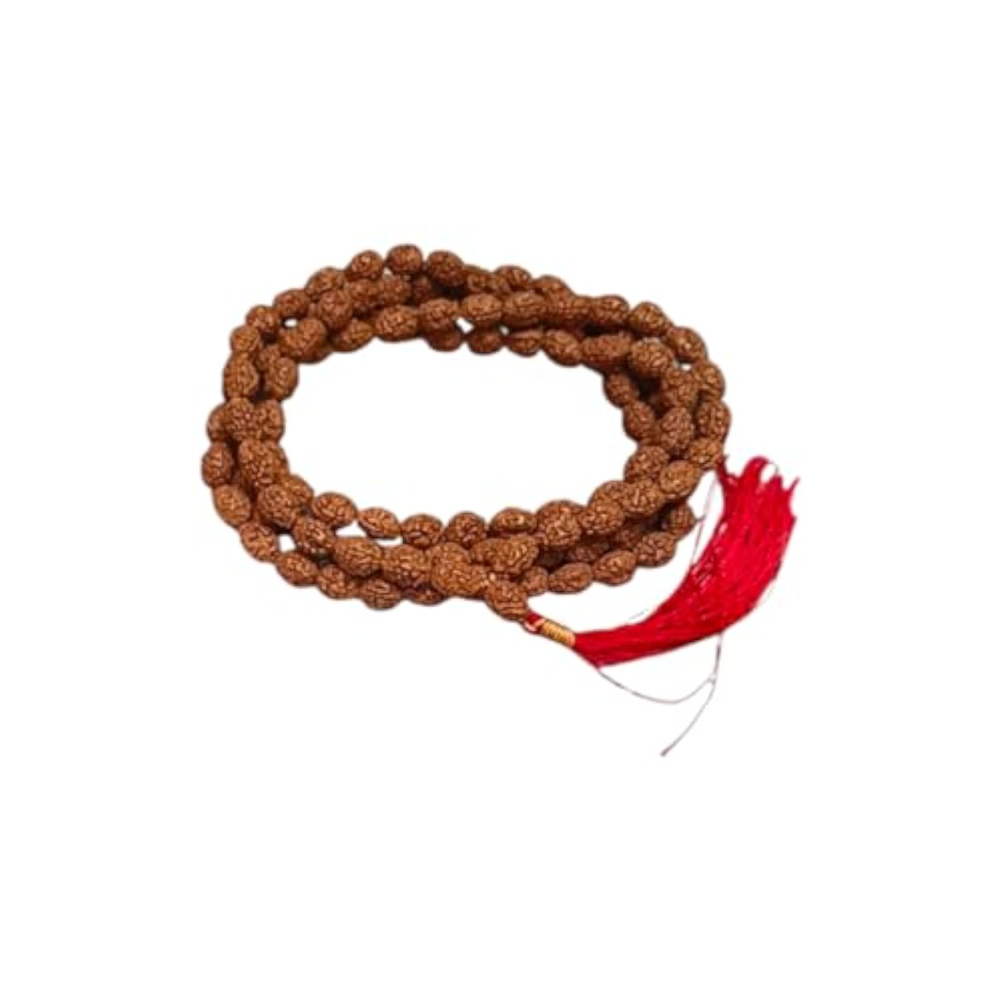 3 Mukhi Rudraksha Mala, Lab Certified, 108+1 Beads
