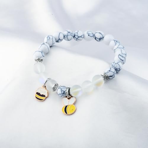 FUSTMW Honey Bee Bracelet Honey Pot Jewelry for Bee Lovers Gifts for Beekeepers Bumblebee Gift Appreciation Gifts4