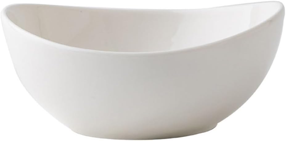 7 Inch Shaped Ceramic Salad Bowl Restaurant Dessert Micro Flawed